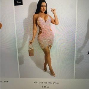 White sequins party dress